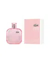 Lacoste Women's 3.3oz Rose Sparkling Eau De Toilette Spray