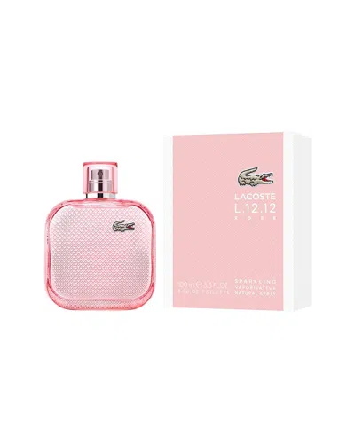 Lacoste Women's 3.3oz Rose Sparkling Eau De Toilette Spray