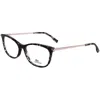 Lacoste Women's 53 Mm Eyeglasses In Black