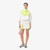 Lacoste Women's Adjustable Colorblock Skirt - 36 In White
