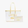 Lacoste Women's Anna Transparent Tote Bag - One Size In Beige