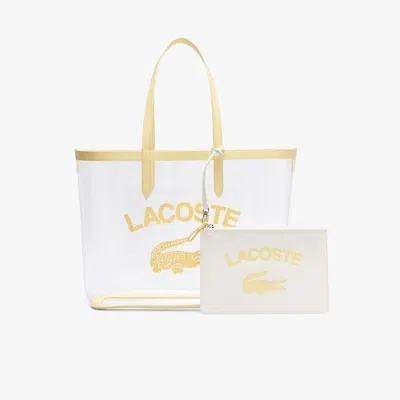 Lacoste Women's Anna Transparent Tote Bag - One Size In Beige
