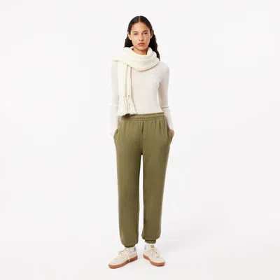 Lacoste Women's Back Pocket Embroidery Sweatpants - 34 In Green
