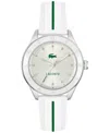 Lacoste Women's Billie White Silicone Strap Watch, 36mm
