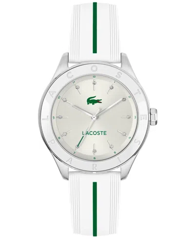 Lacoste Women's Billie White Silicone Strap Watch, 36mm