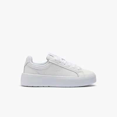 Lacoste Women's Carnaby Platform Lite Leather Sneakers - 5 In White
