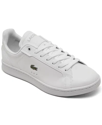 Lacoste Women's Carnaby Pro Bl Casual Sneakers From Finish Line In White