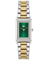 Lacoste Women's Catherine Two Tone Stainless Steel Bracelet Watch, 20.7mm In Metallic