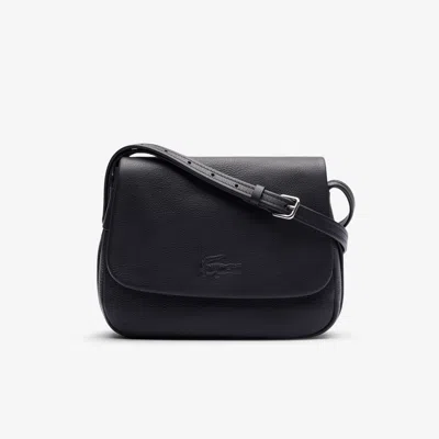 Lacoste Women's City Court Grain Leather Flap Close Bag - One Size In Black