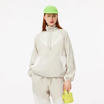 Lacoste Women's Relaxed Fit Track Jacket - 44 In Grey