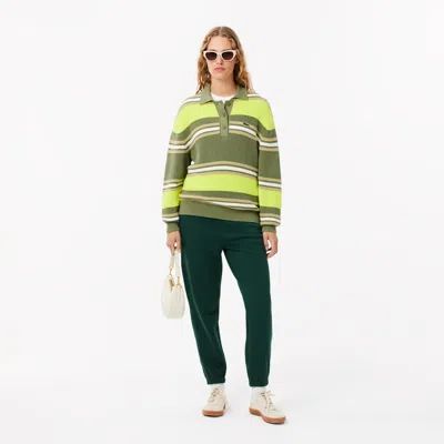 Lacoste Women's Piqué Sweatpants - 34 In Green