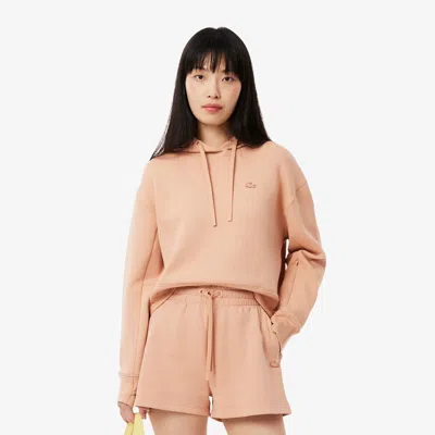 Lacoste Women's Cotton Hoodie - 34 In Beige