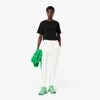 Lacoste Women's Cotton Sweatpants - 34 In White