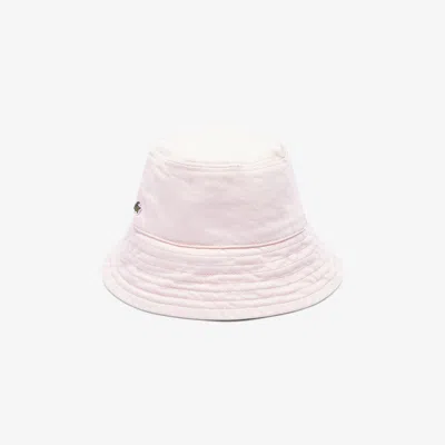 Lacoste Women's Cotton Twill Bucket Hat In Pink
