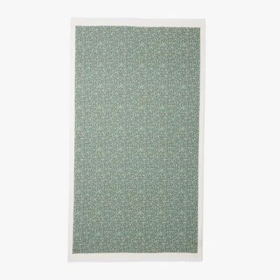Lacoste Women's Crocodile Print Cotton Sarong - One Size In Green