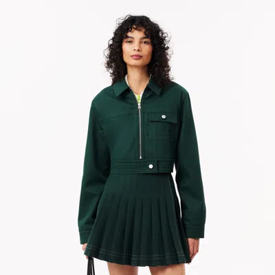 Lacoste Women's Relaxed Fit Jacket - 32 In Green
