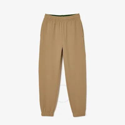 Lacoste Women Double Sided Pique Track Pants In Brown