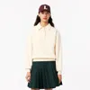 Lacoste Women's Embroidered Fleece Polo Sweatshirt - 44