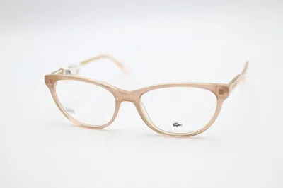 Lacoste Women's L2850 Cat Eye Eyeglasses In Blush In White