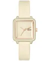 Lacoste 2001385 Women's Watch - Cream Silicone Strap, Cream Dial, 36mm In Champagne
