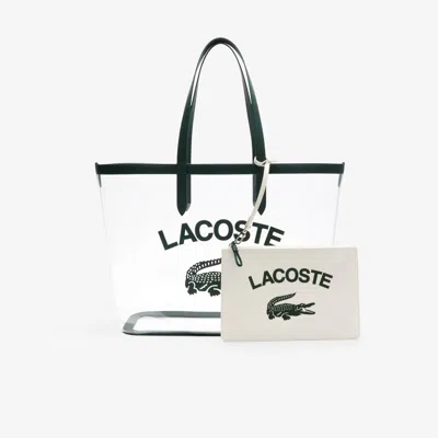 Lacoste Women's Large Anna Transparent Grained Tote - One Size In Beige