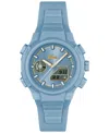 Lacoste Women's Lc33 Light Blue Silicone Strap Watch, 40mm In Blue