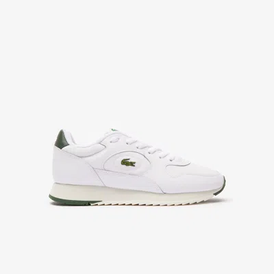 Lacoste Women's Linetrack Leather Sneakers - 8.5 In White