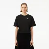 Lacoste Logo Jersey T-shirt In Black