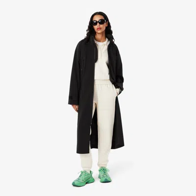 Lacoste Women's Long Oversized Water-repellent Parka - 42 In Black