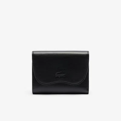 Lacoste Women's Lora Zipped Leather Billfold - One Size In Black