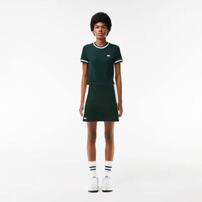 Lacoste Women's Made In France Piqué Skirt - 42 In Green