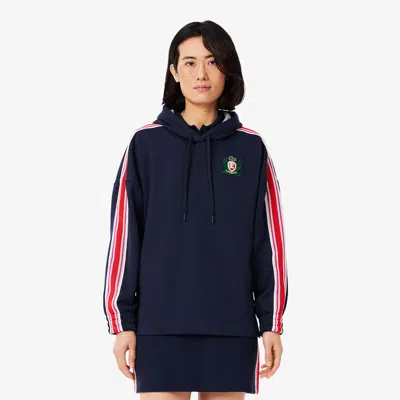 Lacoste Women's Made In France Oversized Sweatshirt - 32 In Blue
