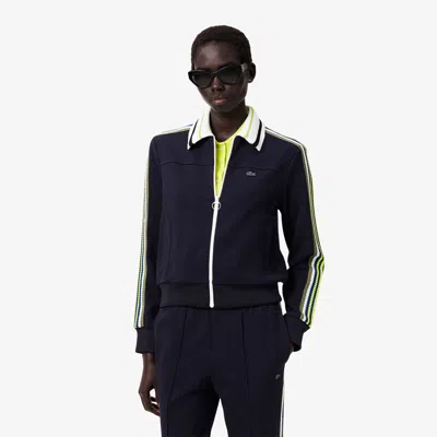 Lacoste Women s Made In France Paris Zip up Track Jacket 38 In Blue ModeSens