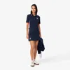 Lacoste Women's Made In France Textured Piqué Skirt - 36 In Blue