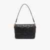 Lacoste Women's Maheki Embossed Leather Shoulder Bag - One Size In Black