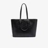 Lacoste Women's Maheki Embossed Leather Tote - One Size In Black
