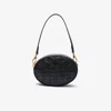 Lacoste Women's Maheki Oval Embossed Leather Bag - One Size In Black