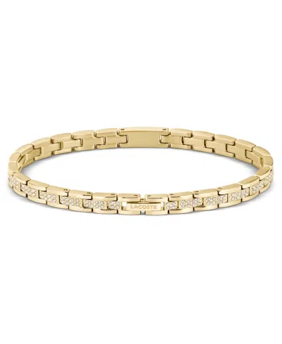 Lacoste Women's Metropole Gold-tone Stainless Steel Crystals Bracelet