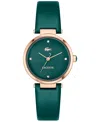 Lacoste Women's Orba Green Leather Strap Watch, 30mm In Green