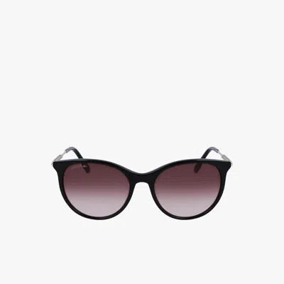 Lacoste Women's Oval Acetate Neoheritage Sunglasses - One Size In Black
