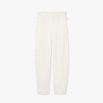 Lacoste Women's Oversized Cargo Pocket Pants - 38 In White