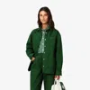 Lacoste Veste Surchemise En Denim Coton In Green