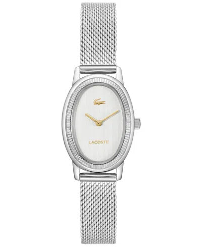 Lacoste Women's Parisienne Silver Tone Stainless Steel Bracelet Watch, 22mm