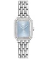 Lacoste Women's Parisienne Silver Tone Stainless Steel Bracelet Watch, 28.3 X 20.7mm In Silver