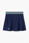 Lacoste Women's Pique Sport Skort In Navy Blue In Blue