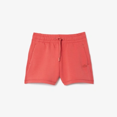Lacoste Womenâs Plain Shorts - 34 In Pink