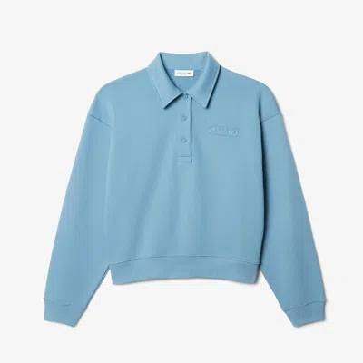 Lacoste Women's Polo Collar Sweatshirt - 34 In Blue