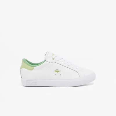 Lacoste Women's Powercourt Leather Sneakers - 6.5 In White