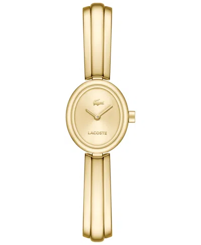 Lacoste Women's Quartz Suzanne Gold-tone Stainless Steel Bangle Bracelet Watch 18.5mm
