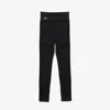 Lacoste Women's Seamless Absorbent Sport Leggings In Black